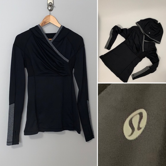 Lululemon Blk/Grey Women’s Run Jacket -SZ 2